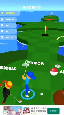 Golf Race android App screenshot 0